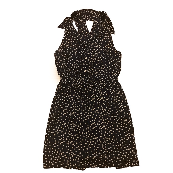 Multi-occasional Blue Dress with Dots - Picture 1 of 4